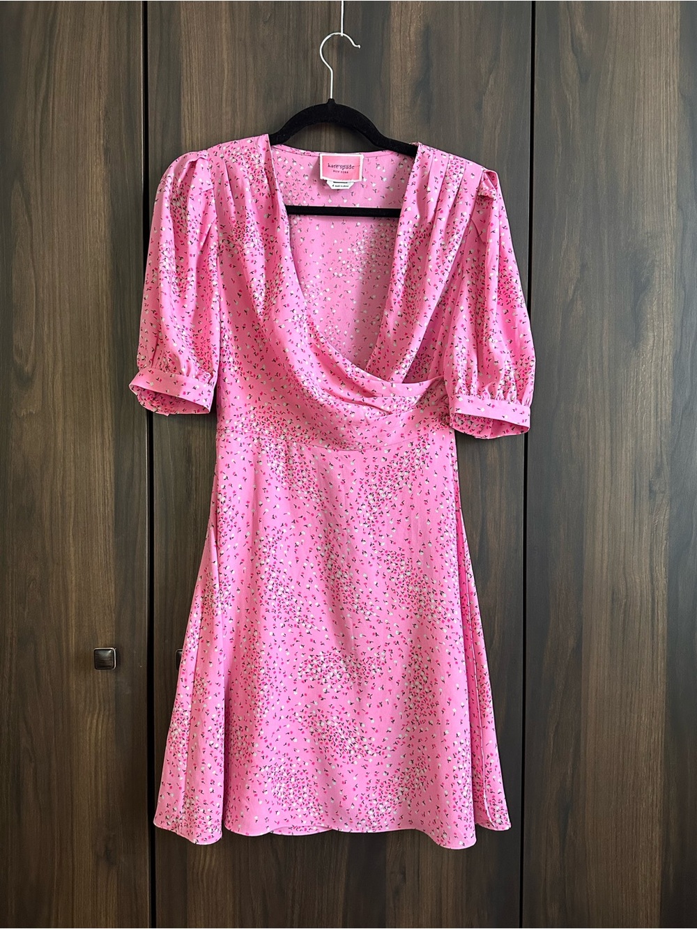 Kate Spade Meadow Faux  Pink Wrap Dress